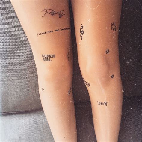 small tattoo on leg for girl|More.